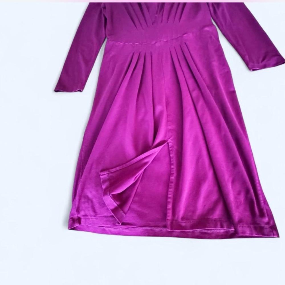 Vintage 90’s fuchsia long sleeved dress by J Peterman - Picture 3 of 3